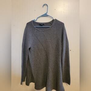 Women XL Lands End Grey Sweater
